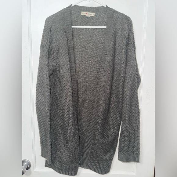 Love Change Sweaters - Cozy Queen Gray Women's Cardigan Sweater